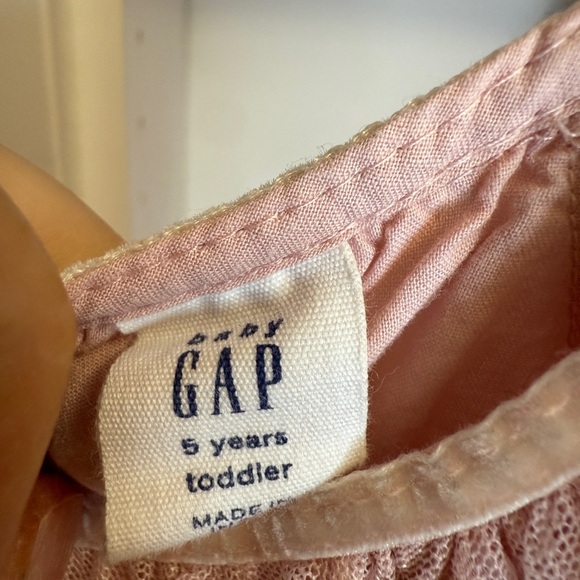 GAP Pink Ruffled Kids Dress Size 5 - Picture 3 of 3